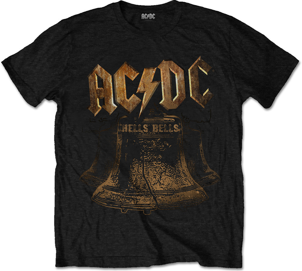 RockOff AC/DC UNISEX tričko s potiskem BRASS BELLS černá