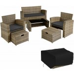 tectake 403719 ratanová sedací souprava modena přírodní – Hledejceny.cz