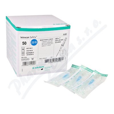 Introcan Safety modrá G 22 0.9x25 mm 50 ks – Zboží Dáma