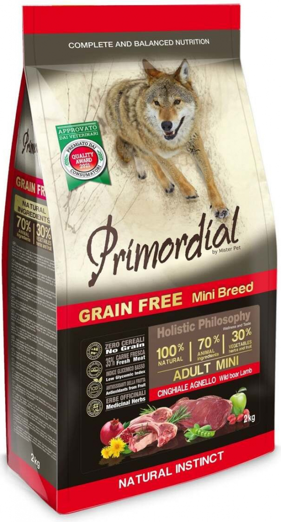 Primordial Adult Mini Grain Free Lamb & Wild Boar 2 kg