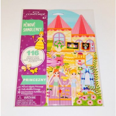 CONCORDE Pěnové samolepky Princezny – Sleviste.cz