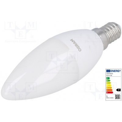 Osram 4052899326453 žárovka LED teple bílá E14 230VAC 470lm P 5,7W 2700K – Hledejceny.cz