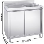 G.Gastro Dřezová skříňka 13387 – Zboží Mobilmania