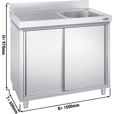 G.Gastro Dřezová skříňka 13387 – Zboží Mobilmania