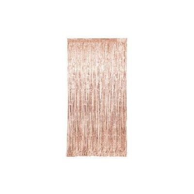 Unique Party závěs rosegold 99x198cm – Zboží Mobilmania