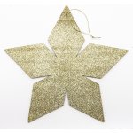 Decoled zlatá hvězda 2D 30 cm – Zboží Mobilmania