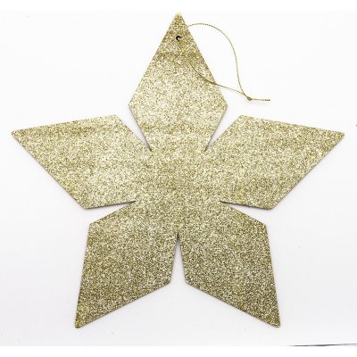 Decoled zlatá hvězda 2D 30 cm – Zboží Mobilmania