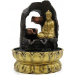 AWM Pokojová vodní fontána Zlatý Meditující Buddha 30 cm – Zboží Mobilmania