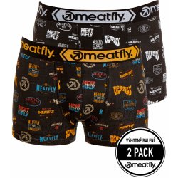 Meatfly pánské boxerky Balboa Boxershorts Double Pack Badges