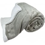 Home Elements Deka s beránkem Světle šedá jednobarevná Záplaty 150x200 – Zboží Mobilmania