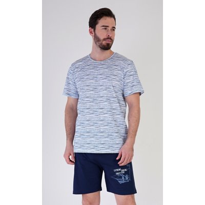 Vienetta MAN pánské pyžamo šortky Regata modrá – Zboží Dáma