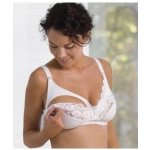 Carriwell podprsenka s krajkou a klipem ke kojení bílá – Hledejceny.cz