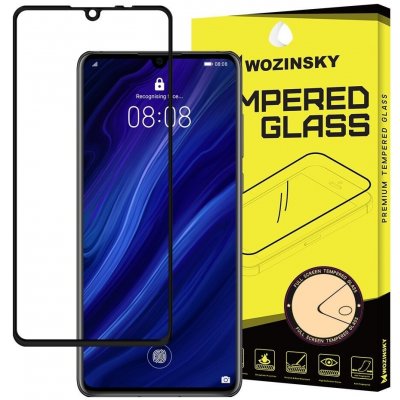 Wozinsky Super odolné tvrzené sklo Full Glue na celý displej s rámem Case Friendly Huawei P30 černé A1-36766 – Zboží Živě