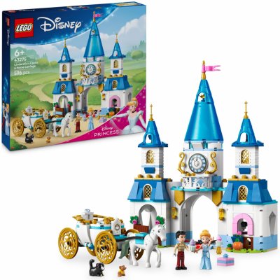 LEGO® Disney Princess 43275 Popelčin zámek a kočár s koňmi – Zboží Živě