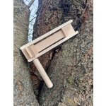 Dřevěná řehtačka, hrkačka dvoustranná velká – Hledejceny.cz