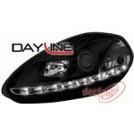 Fiat Grande Punto 05 Přední světla DEVIL EYES s led svícením Black