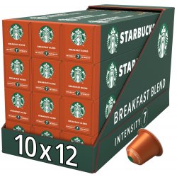 Starbucks Breakfast Blend by NESPRESSO Medium Roast Kávové kapsle 12 x 10 kapslí 56 g