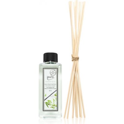 Ipuro Essentials Black Bamboo náplň do aroma difuzérů + náhradní tyčinky 200 ml