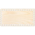 Woody Crafts Přírodní dno na háčkované košíky - Obdélník Velikost: 24x12 cm – Hledejceny.cz
