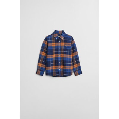Gant Oxford Checked Shirt Orange Bronze – Zboží Dáma