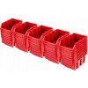 Úložný box Prosperplast Sada 50 x stohovacích boxů NP8 červené