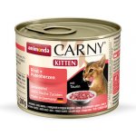 Carny Kitten hovězí a krůtí srdce 4 x 0,2 kg – Hledejceny.cz