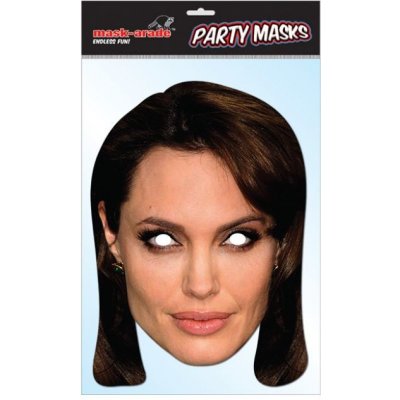 Papírová maska Angelina Jolie – Zboží Mobilmania