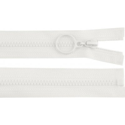 Kostěný zip No 3 délka 50 cm s kroužkem Varianta: 101 bílá, Balení: 1 ks – Hledejceny.cz