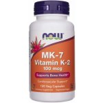 Now Foods Vitamín K2 MK-7 300 mcg Extra Strength 120 veg kapslí – Hledejceny.cz