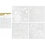 UNIPAP samolepka vánoční se stříbrným glitrem 180x180mm 8882327 173944 – Hledejceny.cz