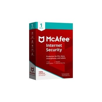 McAfee Internet Security 1 lic. Elektronická licence (MIS00QNR1RDD)