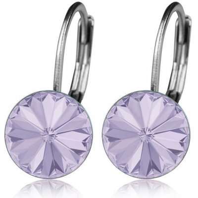 Nubis ocelové náušnice s krystaly Swarovski violet NBS08-VI – Hledejceny.cz