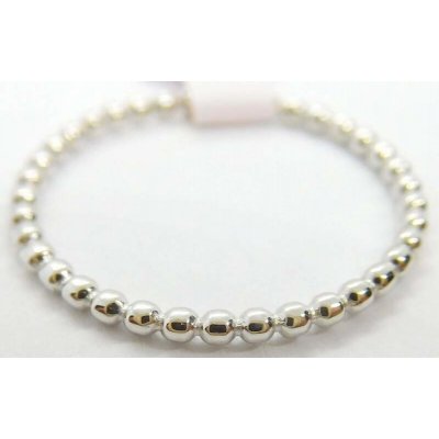 Klenoty Budín Dámský kuličkový zlatý prsten ze bílého zlata HK1221 – Zboží Mobilmania