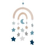 Goki Dřevěný závěsný Hvězdičky modré – Zboží Mobilmania