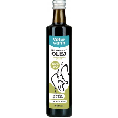 Vetercann Bio Konopný olej 500 ml – Hledejceny.cz