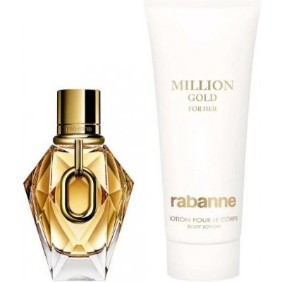 Rabanne Million Gold For Her EDP 90 ml + EDP 10 ml + tělové mléko 100 ml – Zboží Dáma