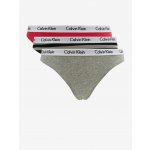 Calvin Klein Kalhotky 3 ks Underwear Dámské šedá – Hledejceny.cz