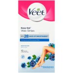 Veet Wax Strips voskové depilační pásky pro citlivou pokožku Almond Oil & Vitamin E 12 ks – Zboží Dáma