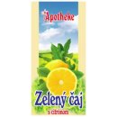 Apotheke Zelený čaj s citronem 20 x 2 g