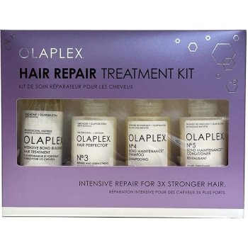 Olaplex Hair Repair Treatment Kit vlasová kúra No. 3 100 ml + sérum No 0 155 ml + šampon No. 4 100 ml + kondicionér No.5 100 ml dárková sada