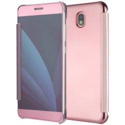 Pouzdro JustKing zrcadlové flipové Samsung Galaxy J3 2017 - růžovozlaté