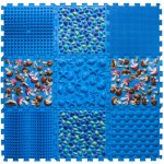 Ortek Masážní ortopedická podložka Puzzle - 9 dílů modrá – Zboží Dáma