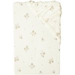 Livarno Žerzejové napínací prostěradlo květiny bílé 180-200x200 – Sleviste.cz