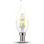 V-tac Retro LED žárovka E14 s plamínkem 4W 400LM teplá bílá 3000K – Hledejceny.cz