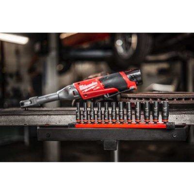 Milwaukee 4932480453 Průmyslové hlavice Shockwave 1/4" 4 ÷ 13 mm na liště, dlouhé (Sada 12 dílů) – Hledejceny.cz