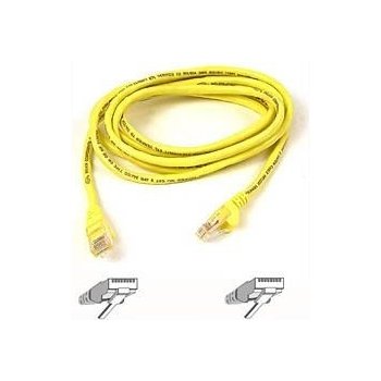 Belkin A3L791b01M-YLWS kabel PATCH UTP CAT5e 1m žlutý, bulk Snagless