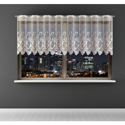 Dekorační metrážová vitrážová záclona PAYJA krémová výška 90 cm MyBestHome – Zboží Dáma