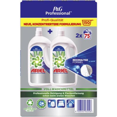 Ariel Professional Universal prací gel 2 x 3,75 l 150 PD – Zbozi.Blesk.cz