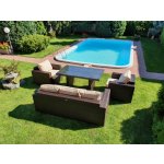 Nünning nábytek Umělý ratan zahradní sestava Starlight mocca/krém Lounge – Sleviste.cz