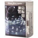 LED světelný řetěz venkovní bílá barva 80ks diod s časovačem – Hledejceny.cz